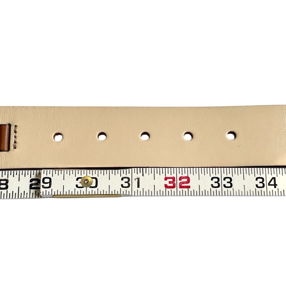 Fossil Leather Belt Cream and Cognac Brown Laced Festival Size S - Picture 14 of 17